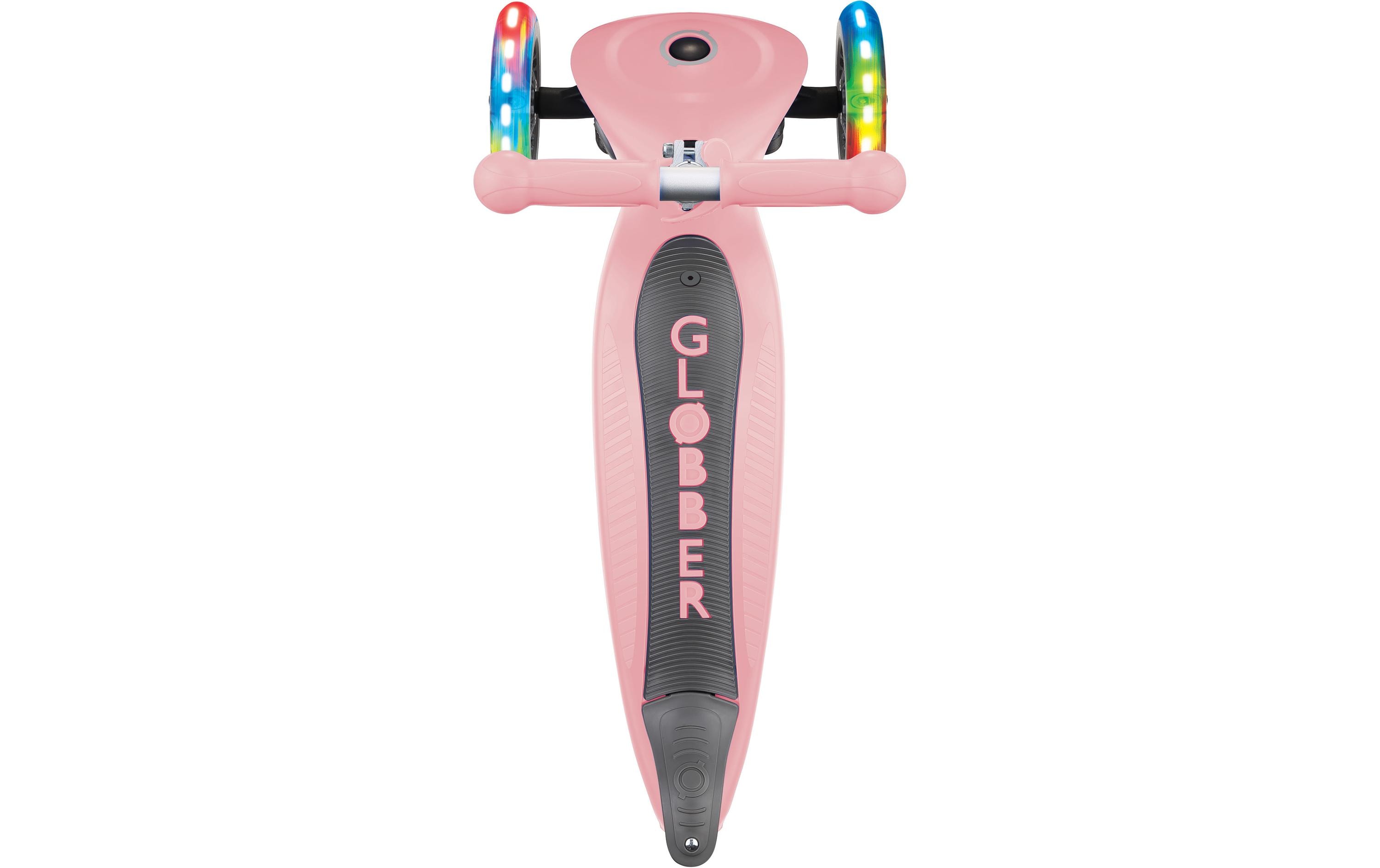 GLOBBER Scooter GO UP Foldable Plus Lights, Pastel Rosa GLOBBER Scooter GO UP Foldable Plus Lights, Pastel Rosa