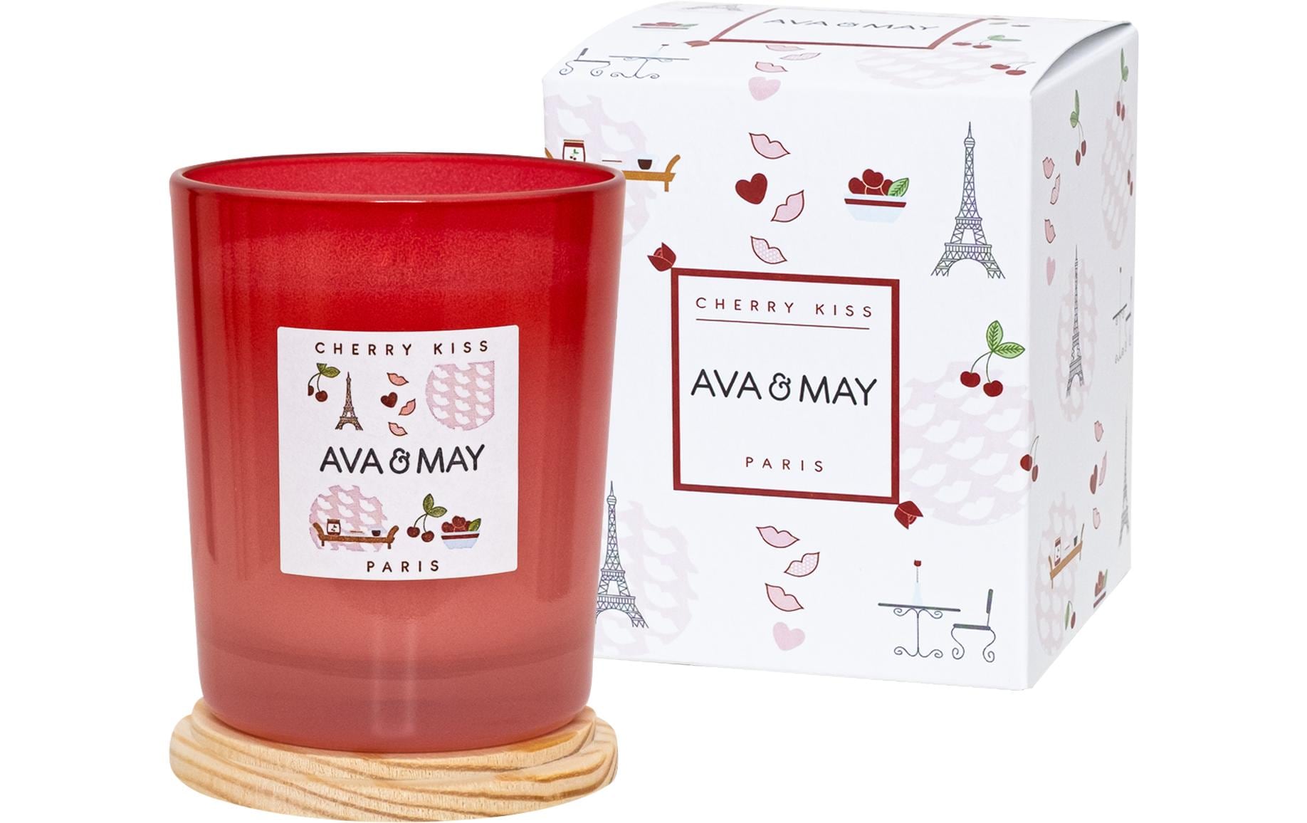 AVA & MAY Duftkerze Cherry Kiss 180 g