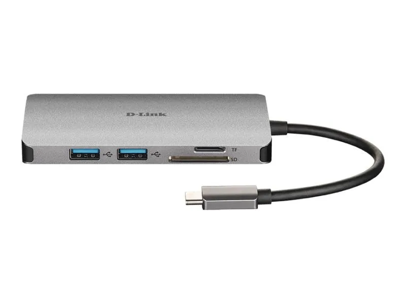D-Link Dockingstation DUB-M810 USB/HDMI/RJ45/Kartenleser/USB‑C Lade D-Link Dockingstation DUB-M810 USB/HDMI/RJ45/Kartenleser/USB‑C Lade