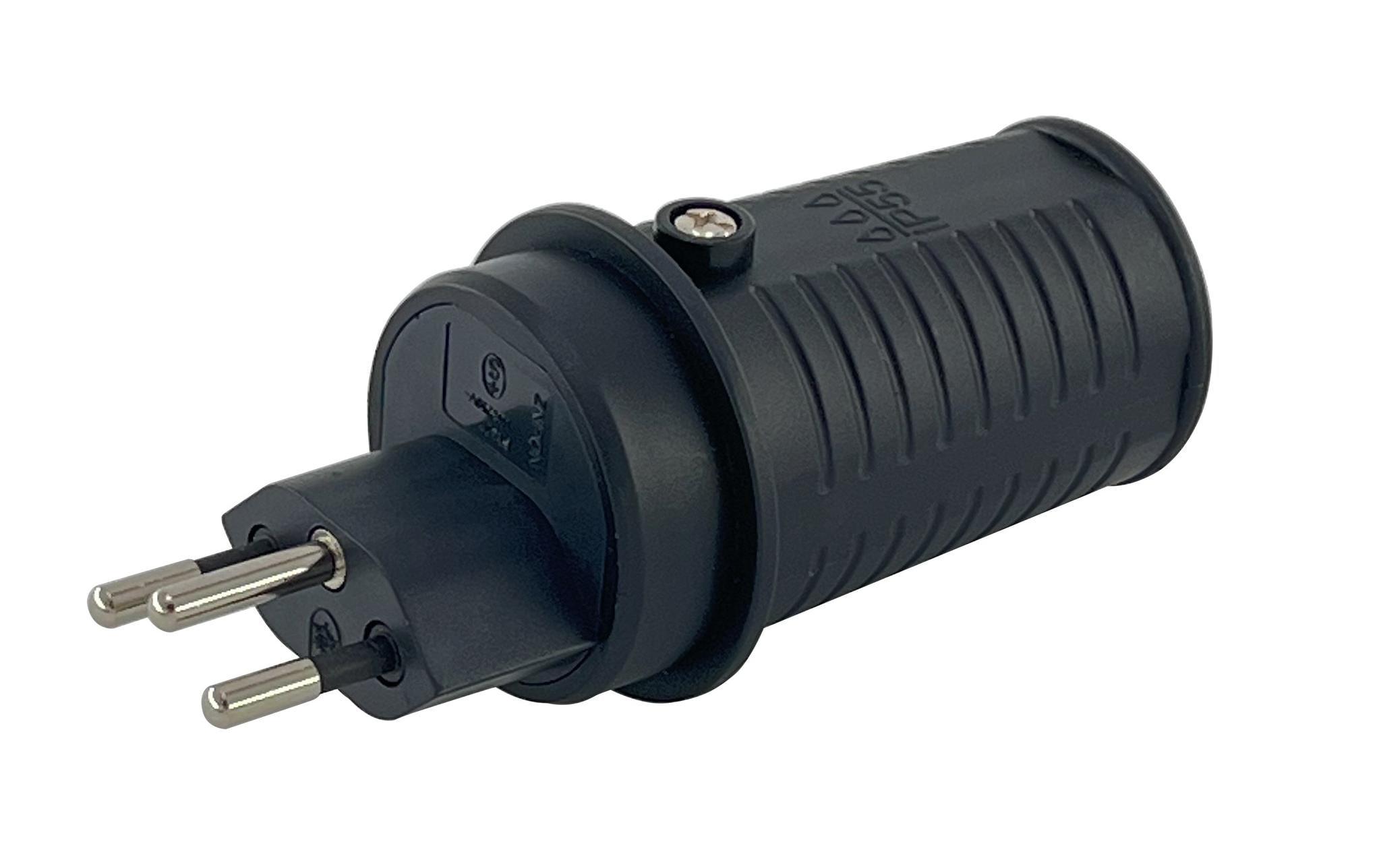 Schönenberger Montagestecker T13 IP55, Schwarz Schönenberger Montagestecker T13 IP55, Schwarz