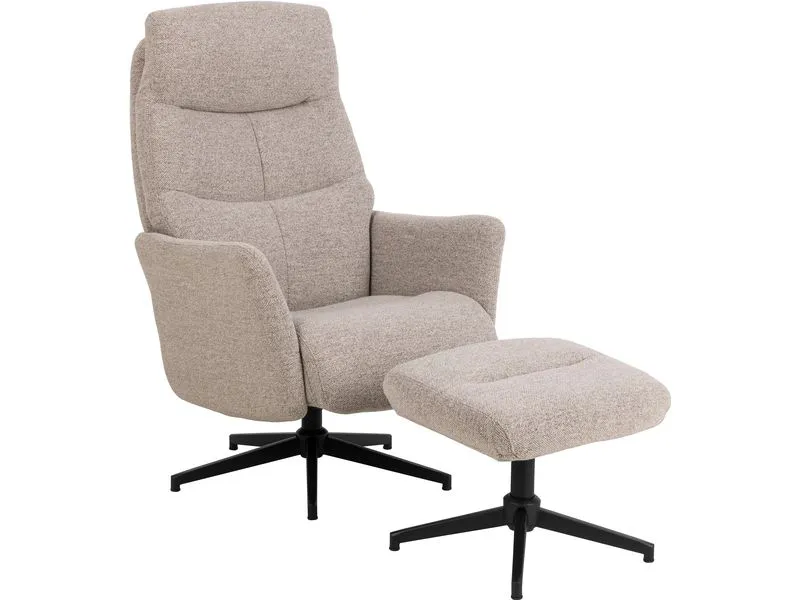 AC Design Sessel London Stahl/Textil, Beige AC Design Sessel London Stahl/Textil, Beige