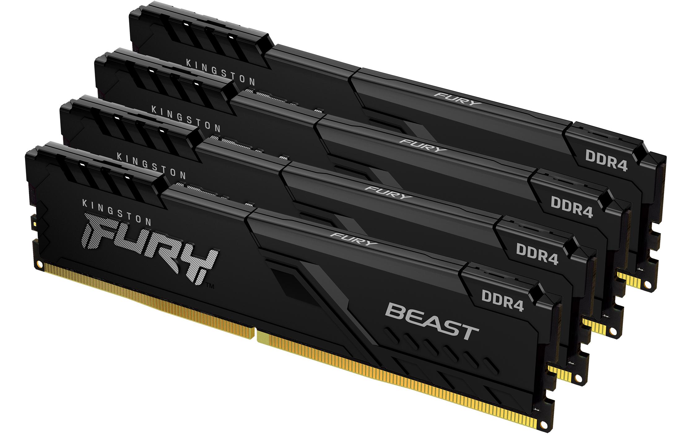 Kingston DDR4-RAM FURY Beast 3200 MHz 4x 32 GB