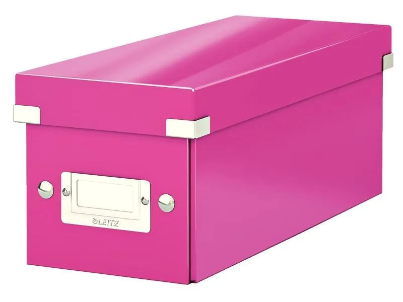 Leitz Aufbewahrungsbox 30 CD-Hüllen, Pink Leitz Aufbewahrungsbox 30 CD-Hüllen, Pink