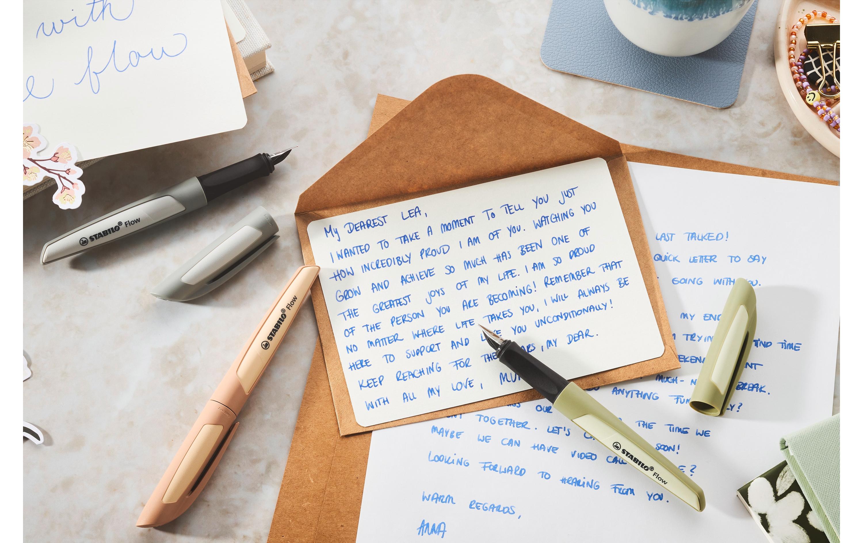 STABILO Füllfederhalter Flow Monochrom Khaki