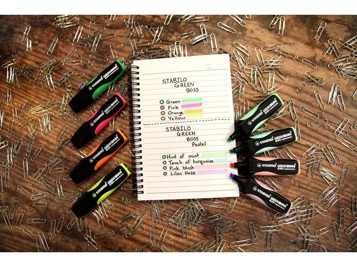 STABILO Textmarker Greenboss Orange/Schwarz, 10 Stück STABILO Textmarker Greenboss Orange/Schwarz, 10 Stück