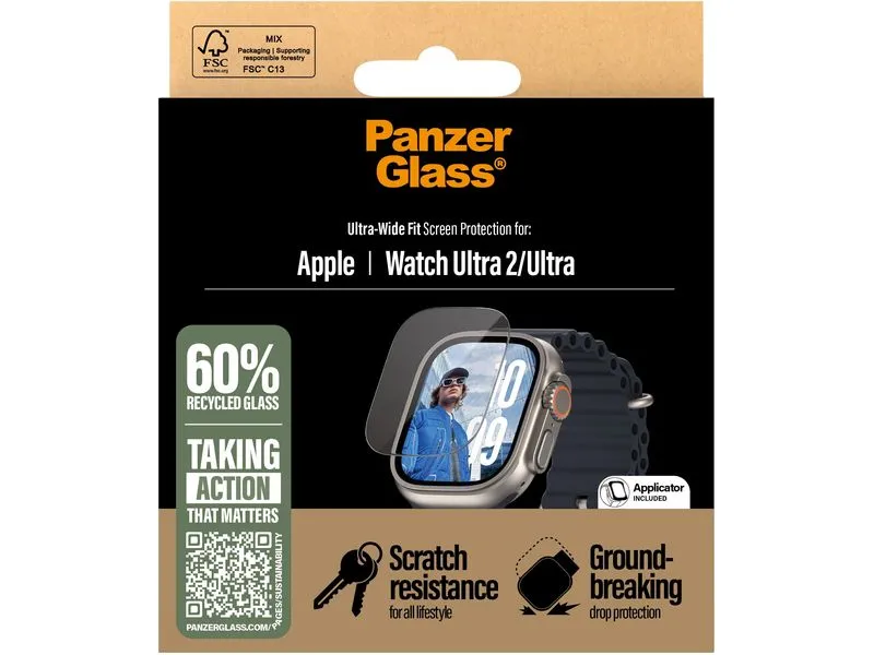 Panzerglass Displayschutz Ultra Wide Fit Apple Watch Ultra 2 Panzerglass Displayschutz Ultra Wide Fit Apple Watch Ultra 2