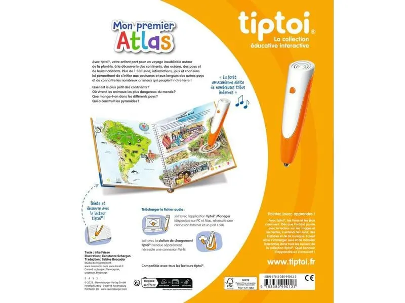 tiptoi Lernbuch Tiptoi Mon premier Atlas -FR- tiptoi Lernbuch Tiptoi Mon premier Atlas -FR-