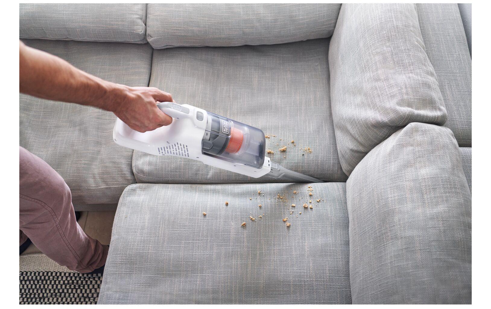 BLACK+DECKER Akku-Hand- und Stielsauger BHFEA515J Grau/Weiss