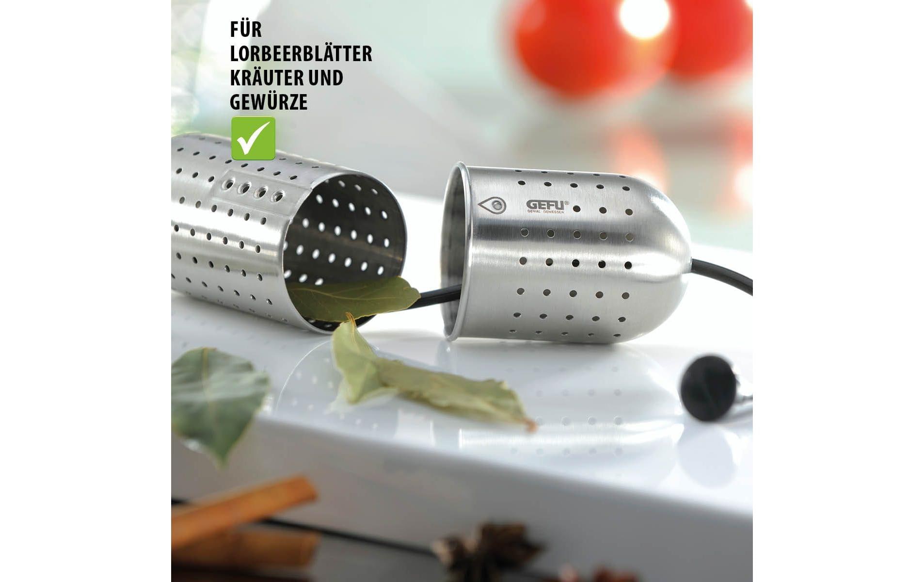 GEFU Tee-Gewürzsieb Gusto Silber