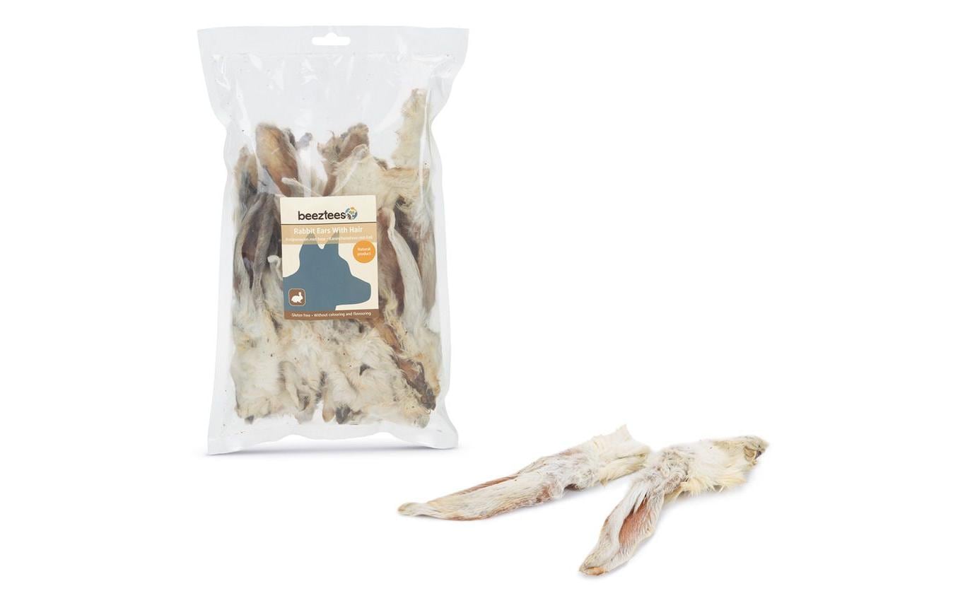 Beeztees Kausnack Kaninchenohren mit Fell, 200 g Beeztees Kausnack Kaninchenohren mit Fell, 200 g