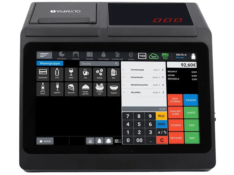 Olympia Registrierkasse T110 Schwarz