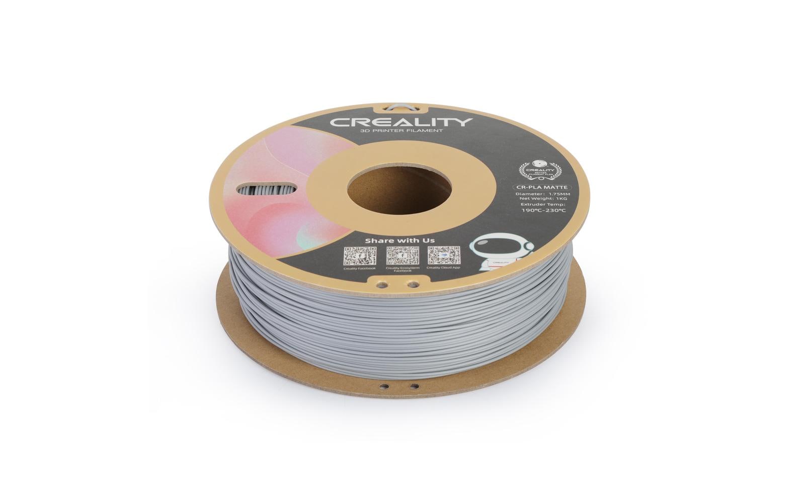 Creality Filament PLA, Mattgrau, 1.75 mm, 1 kg