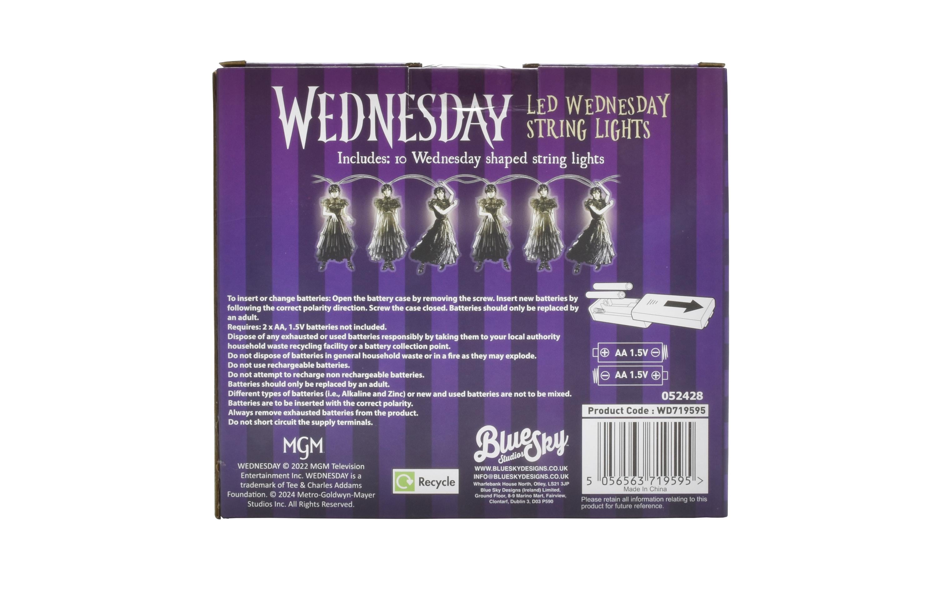 Thumbs Up! Wednesday Lichterkette Dance Pose Schwarz