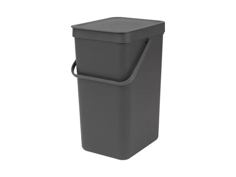 Brabantia Recyclingbehälter Sort & Go 16 l, Dunkelgrau Brabantia Recyclingbehälter Sort & Go 16 l, Dunkelgrau