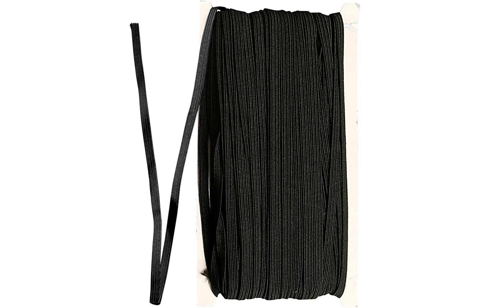 Creativ Company Elastikband 50 m, Schwarz