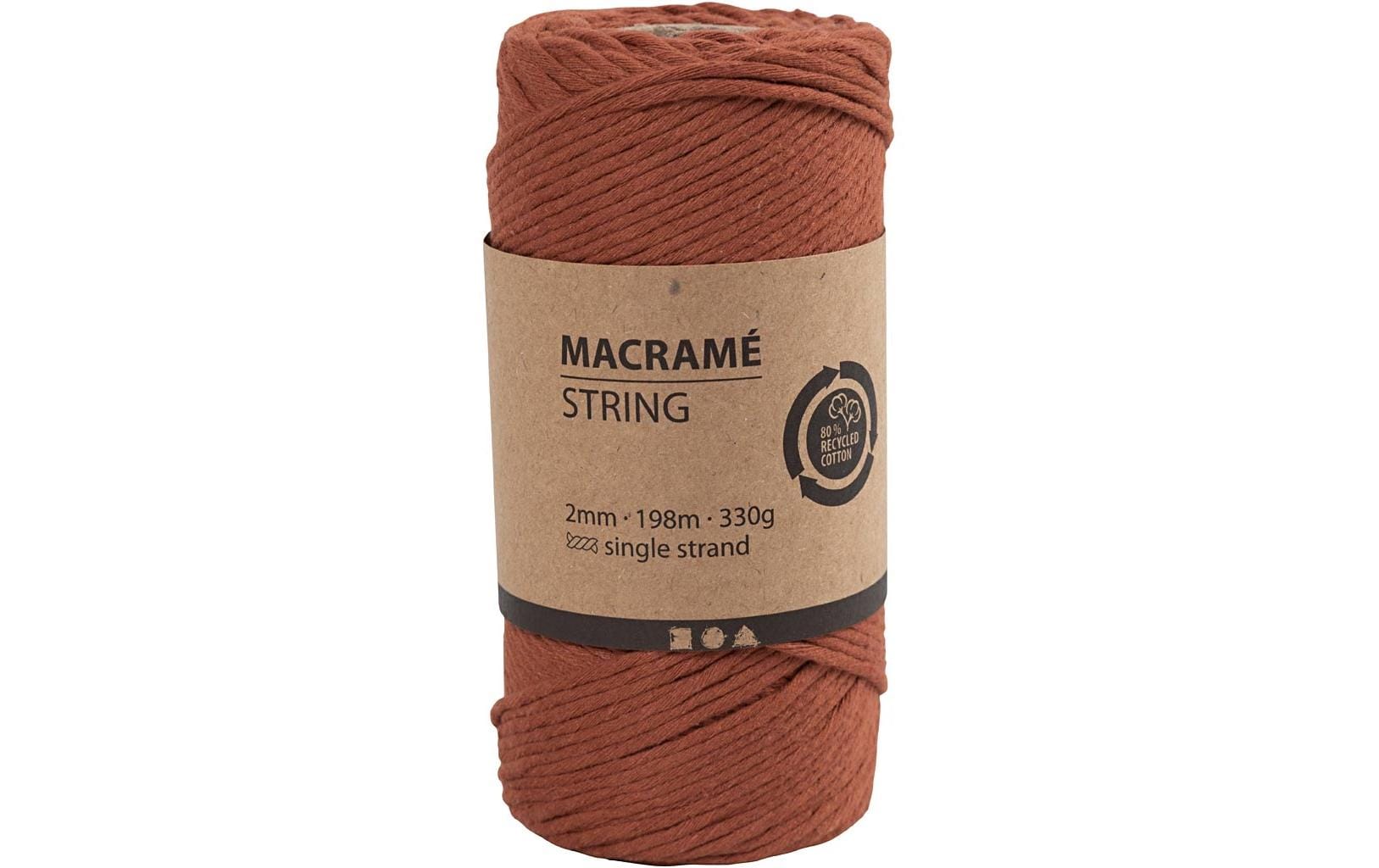 Creativ Company Baumwollgarn Macramé Kordel Orange Creativ Company Baumwollgarn Macramé Kordel Orange