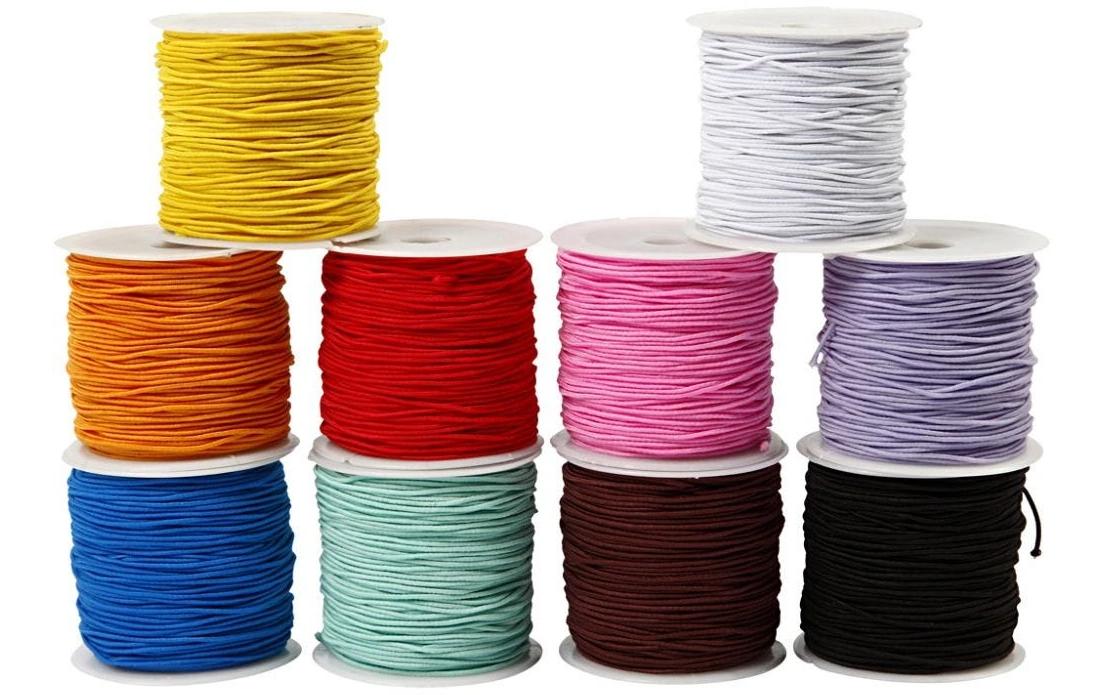 Creativ Company Gummiband 1 mm x 25 m, Mehrfarbig Creativ Company Gummiband 1 mm x 25 m, Mehrfarbig