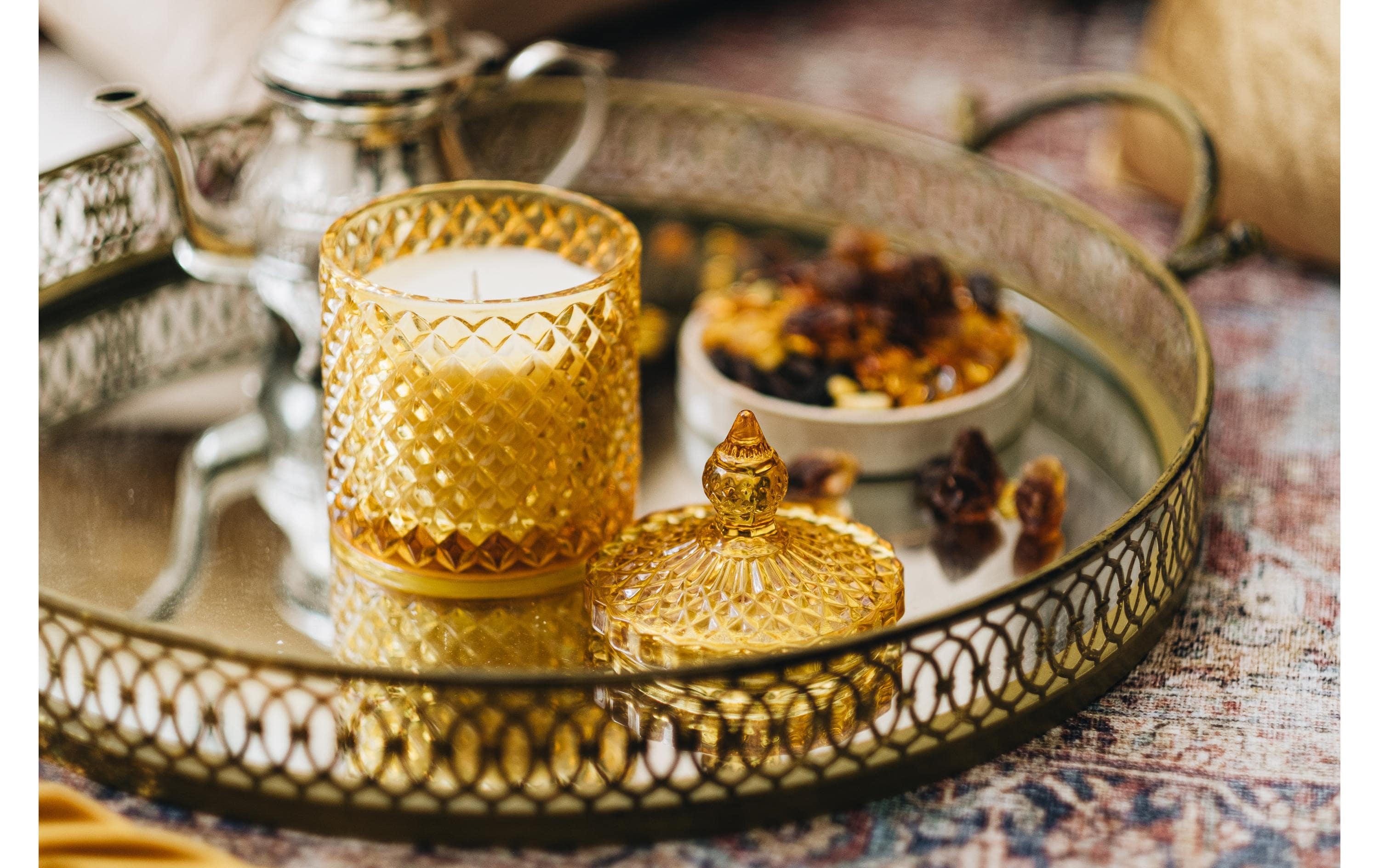 AVA & MAY Duftkerze Cairo, Gelb