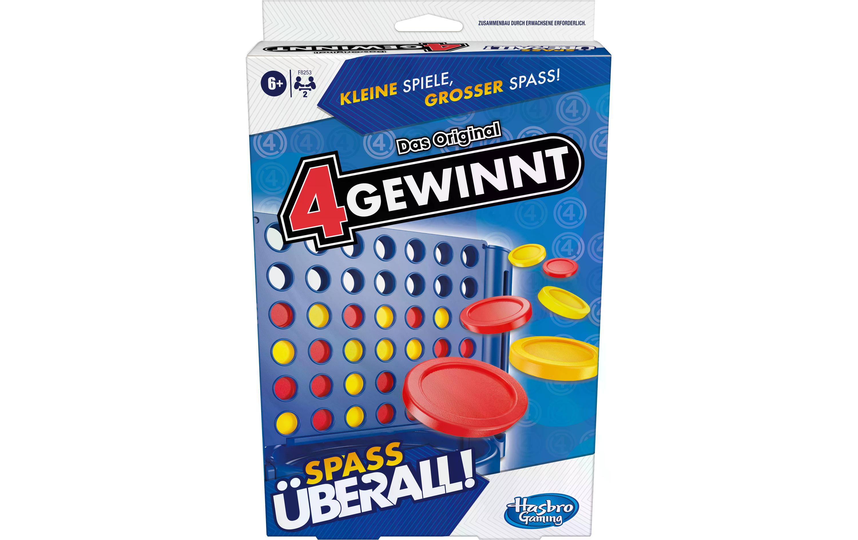 Hasbro Gaming Familienspiel 4 gewinnt Kompakt -DE-