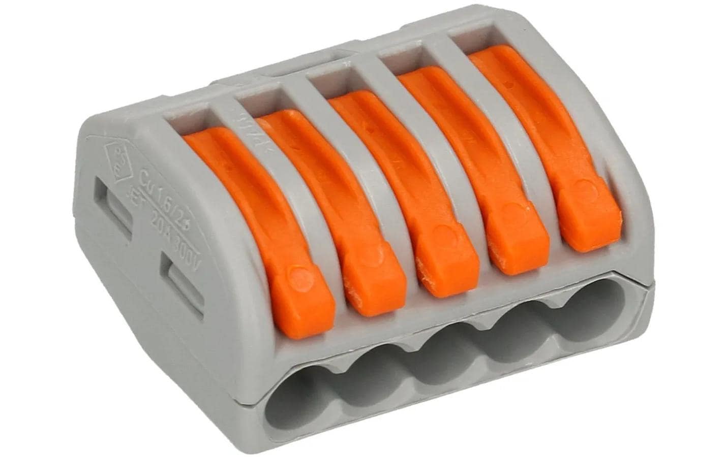 WAGO Verbindungsklemme Wago Klemme 5L 5-fach, 15 Stück WAGO Verbindungsklemme Wago Klemme 5L 5-fach, 15 Stück