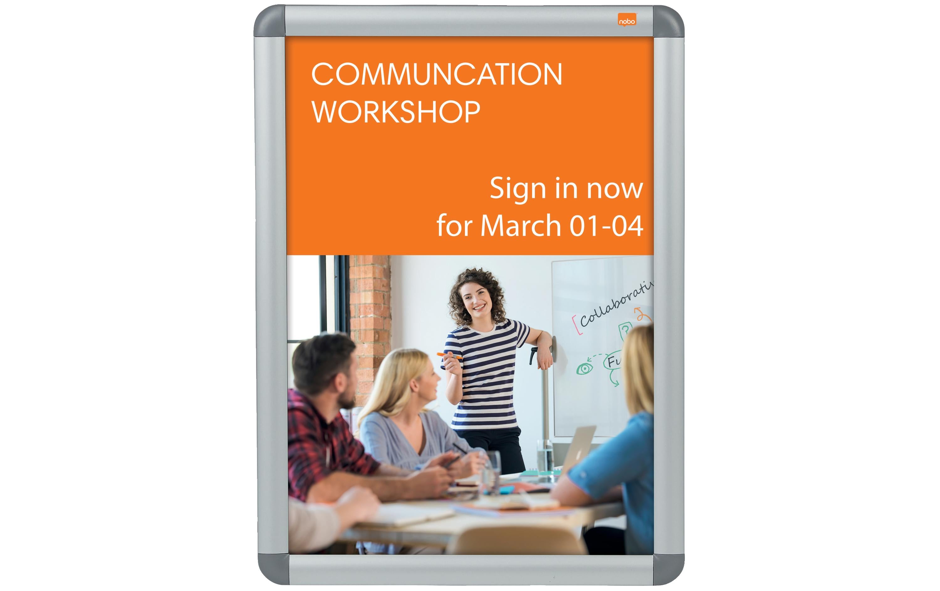 Nobo Premium Plus Plakatrahmen A3, freistehend und doppelseitig