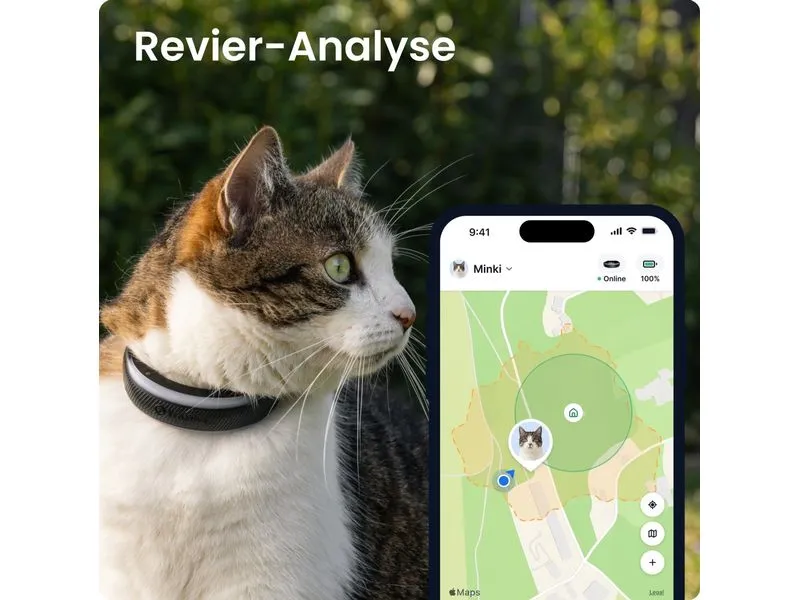 tractive Tractive CAT 6 mini – black 3-8 kg