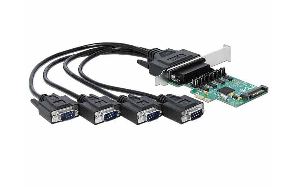 Delock PCI-Express-Karte 89938 4x RS-232 mit Spannungsversorgung Delock PCI-Express-Karte 89938 4x RS-232 mit Spannungsversorgung