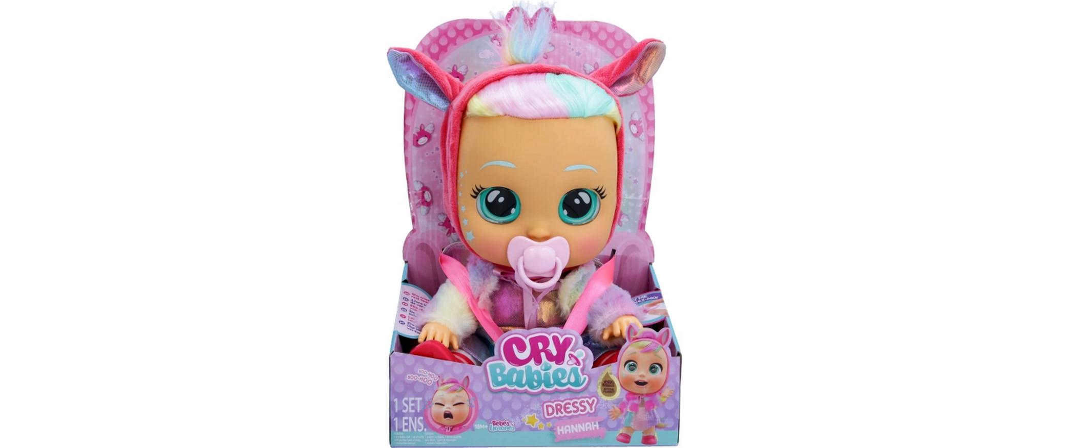 IMC Toys Puppe Cry Babies Dressy Fantasy Hannah 30 cm IMC Toys Puppe Cry Babies Dressy Fantasy Hannah 30 cm