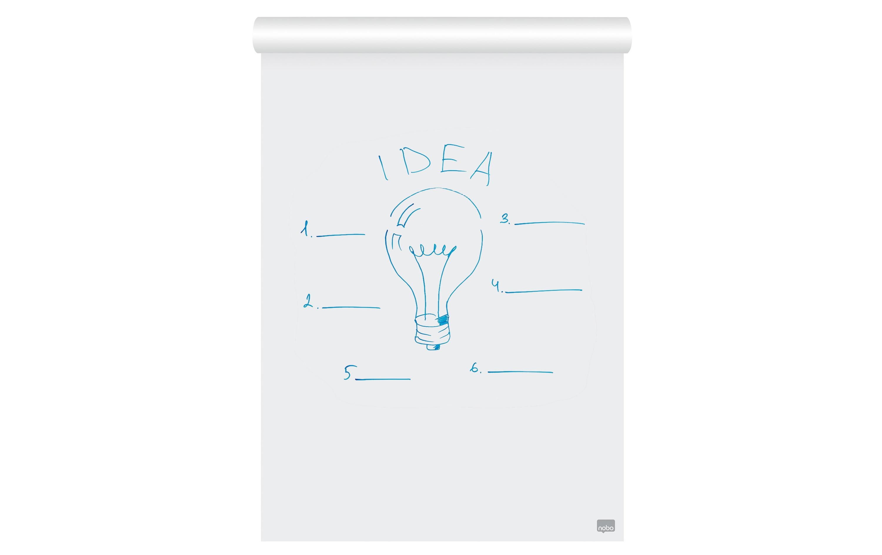 Nobo Flipchart blanko / kariert, 60 x 85 cm, 50 Blatt