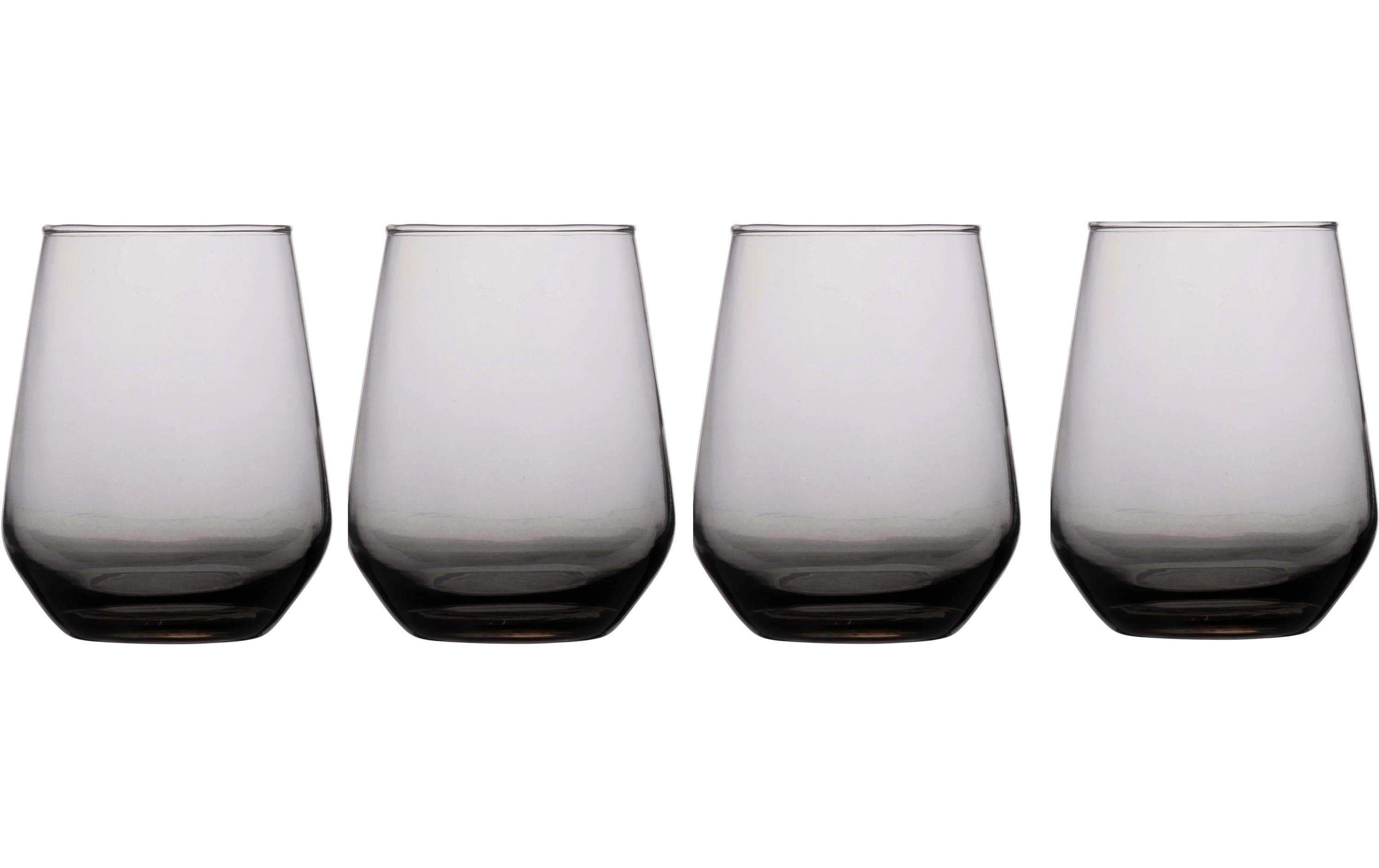 ALPINA Trinkgläser Smoke 450 ml, 4 Stück, Grau