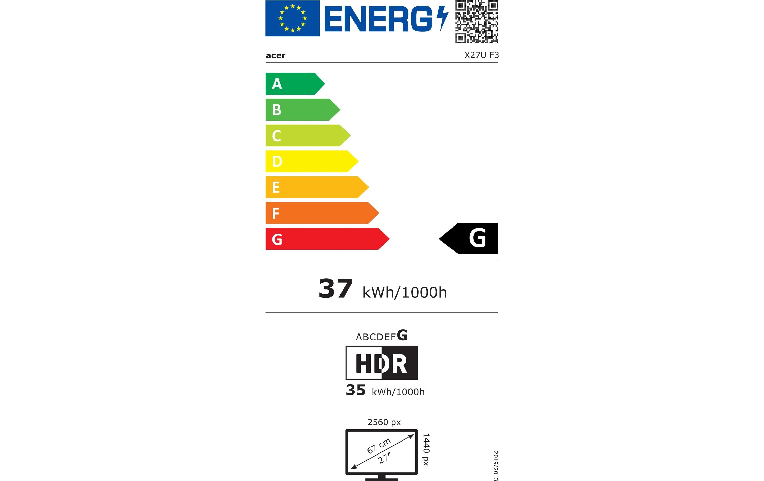 Acer Monitor Predator X27UF3bmiipruzx