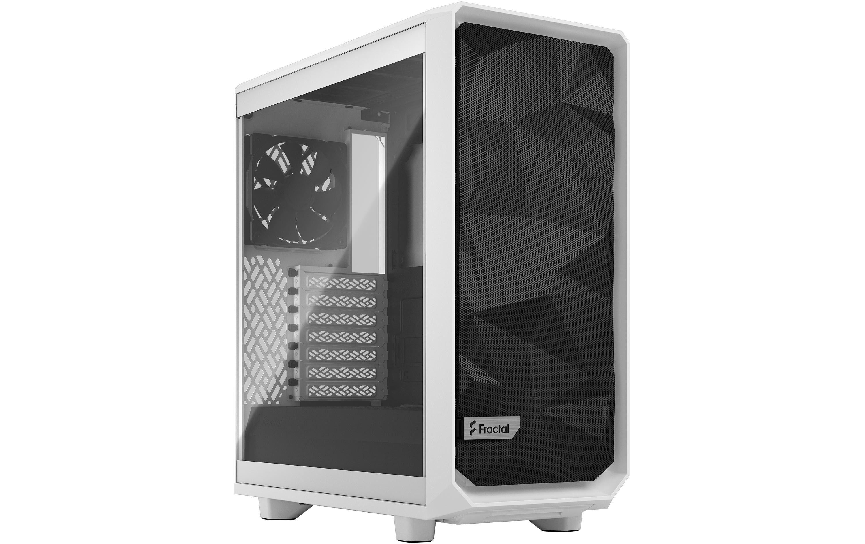 Fractal Design PC-Gehäuse Meshify 2 Compact TG Clear Weiss