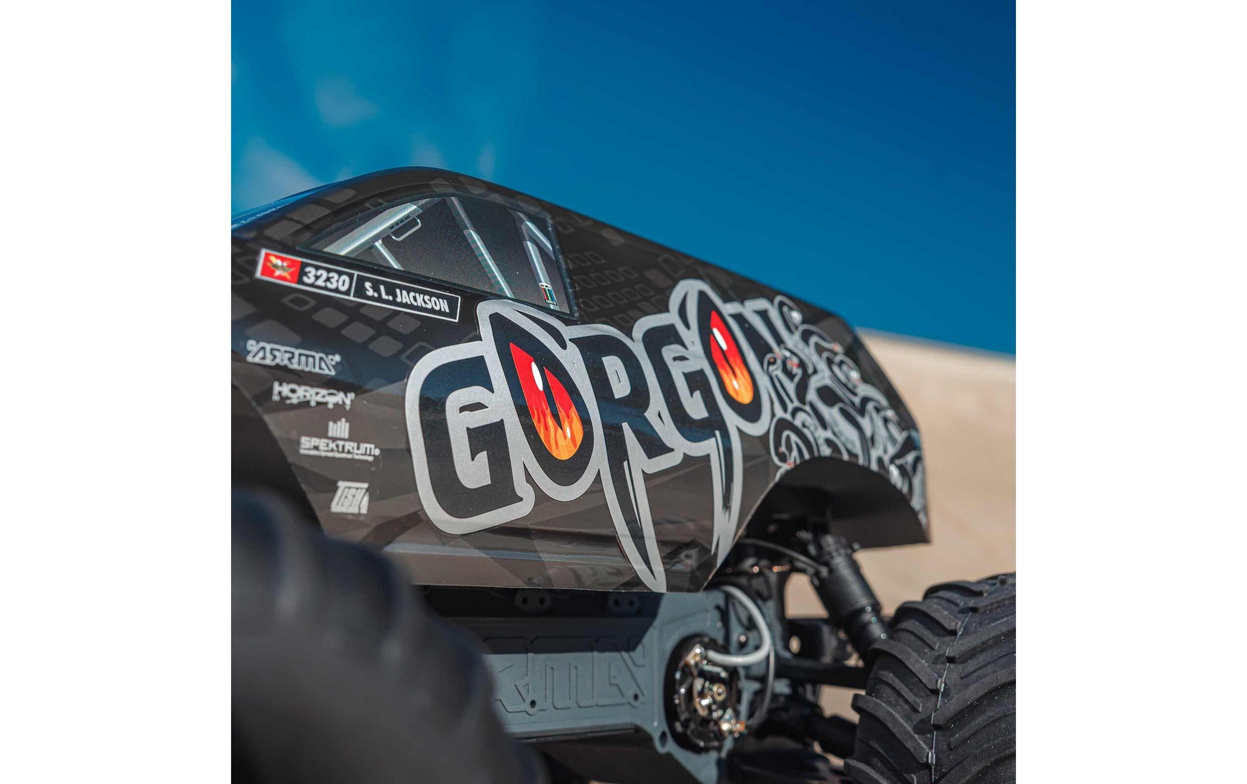 Arrma Monster Truck Gorgon MEGA 550 RWD Schwarz, Bausatz, 1:10