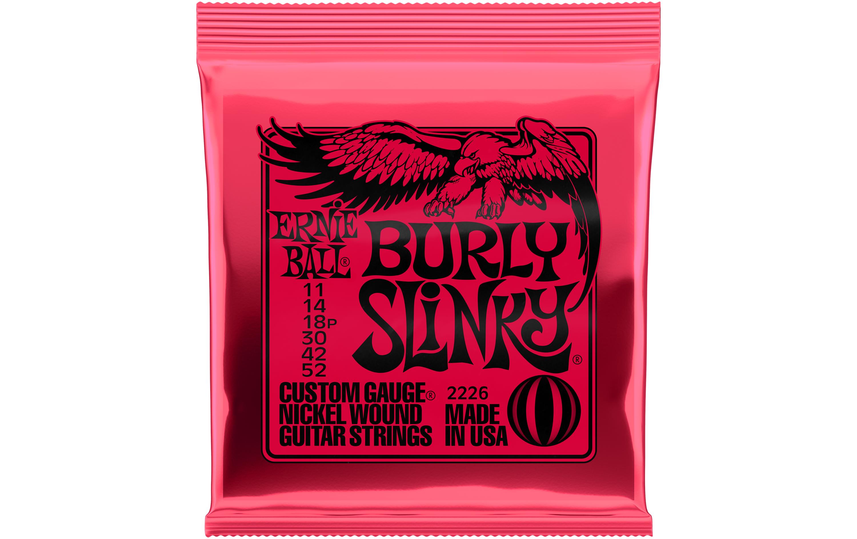 Ernie Ball Gitarrensaiten 2226 Burly Slinky – Burly 11 - 52