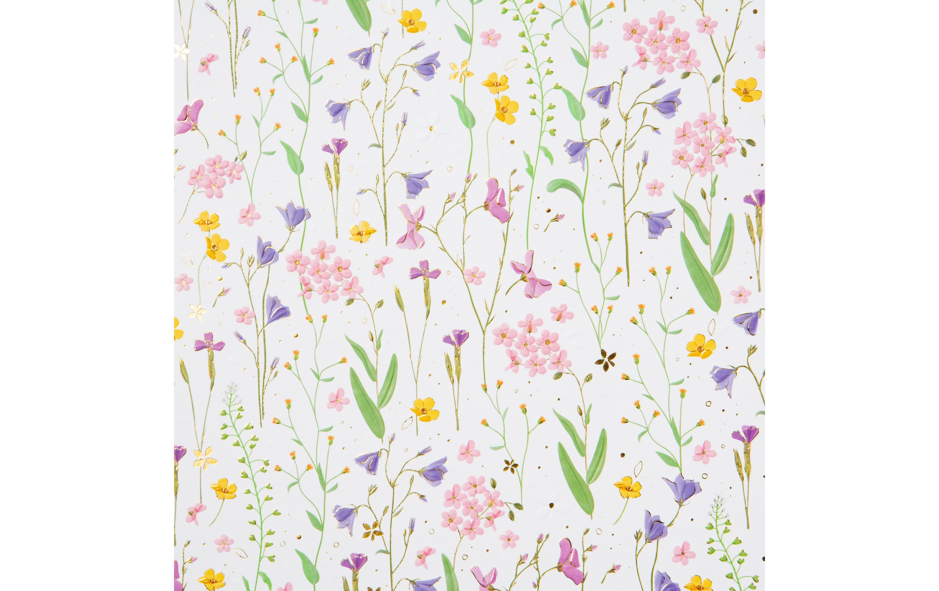 Goldbuch Tagebuch Meadow Miracles Weiss 96 Seiten, 16.5 x 16.5 cm