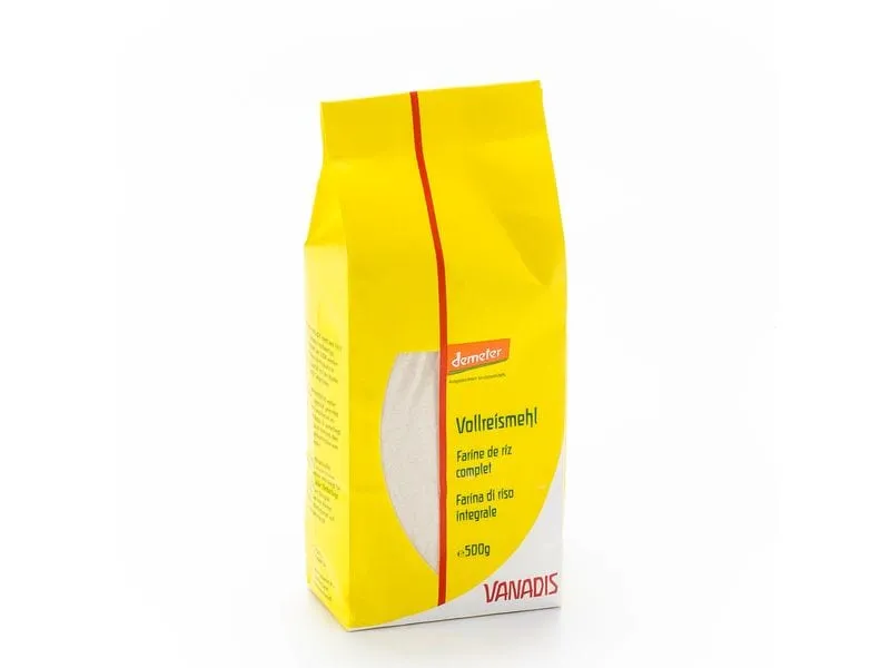 Vanadis Vollreismehl, Demeter 500 g Vanadis Vollreismehl, Demeter 500 g
