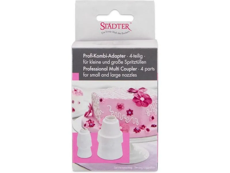 Städter Spritzbeutel Profi Adapter 4-teiliges Set Städter Spritzbeutel Profi Adapter 4-teiliges Set