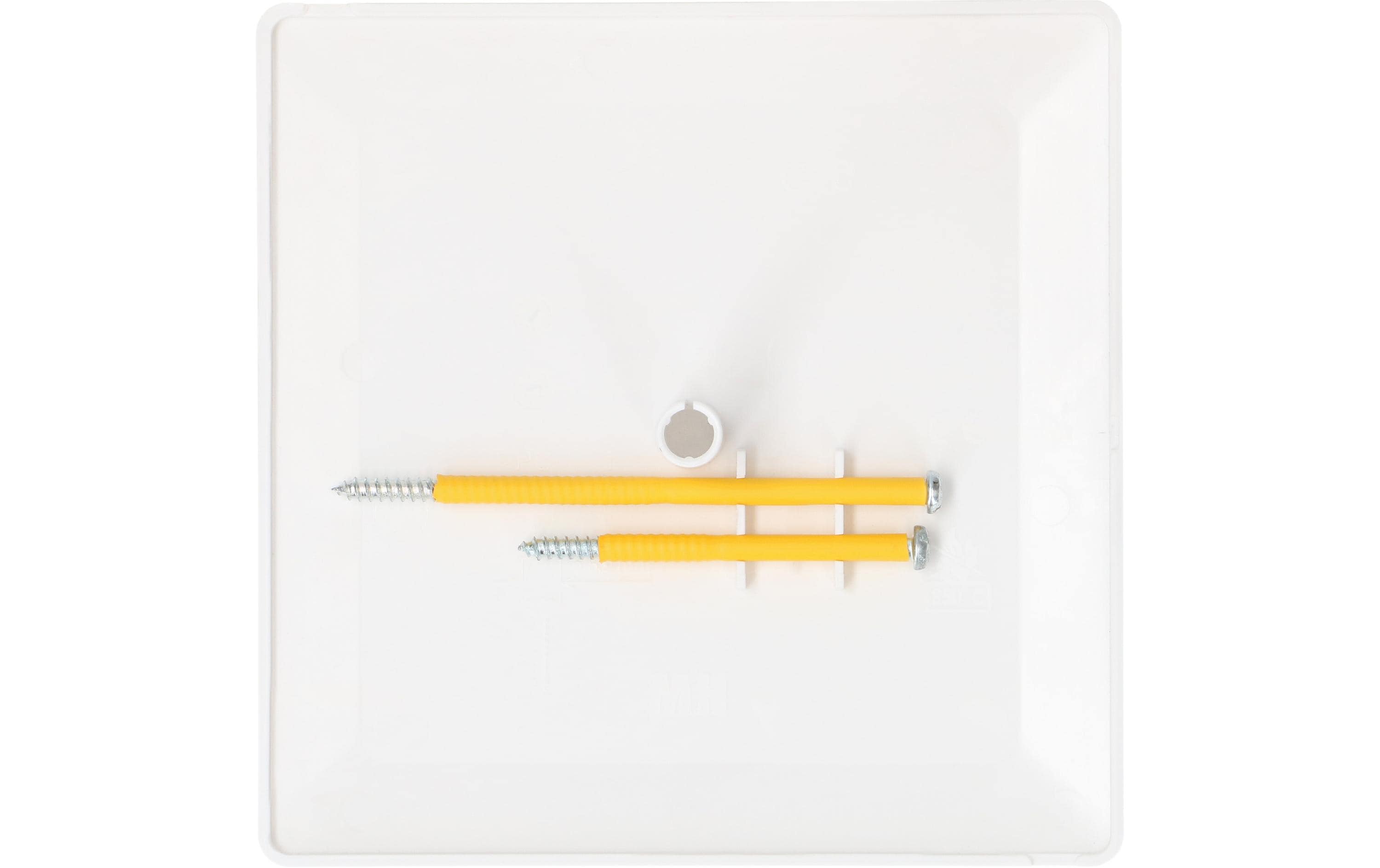 Max Hauri Steckdeckel im priamos Design, 130 x 130 mm, Weiss