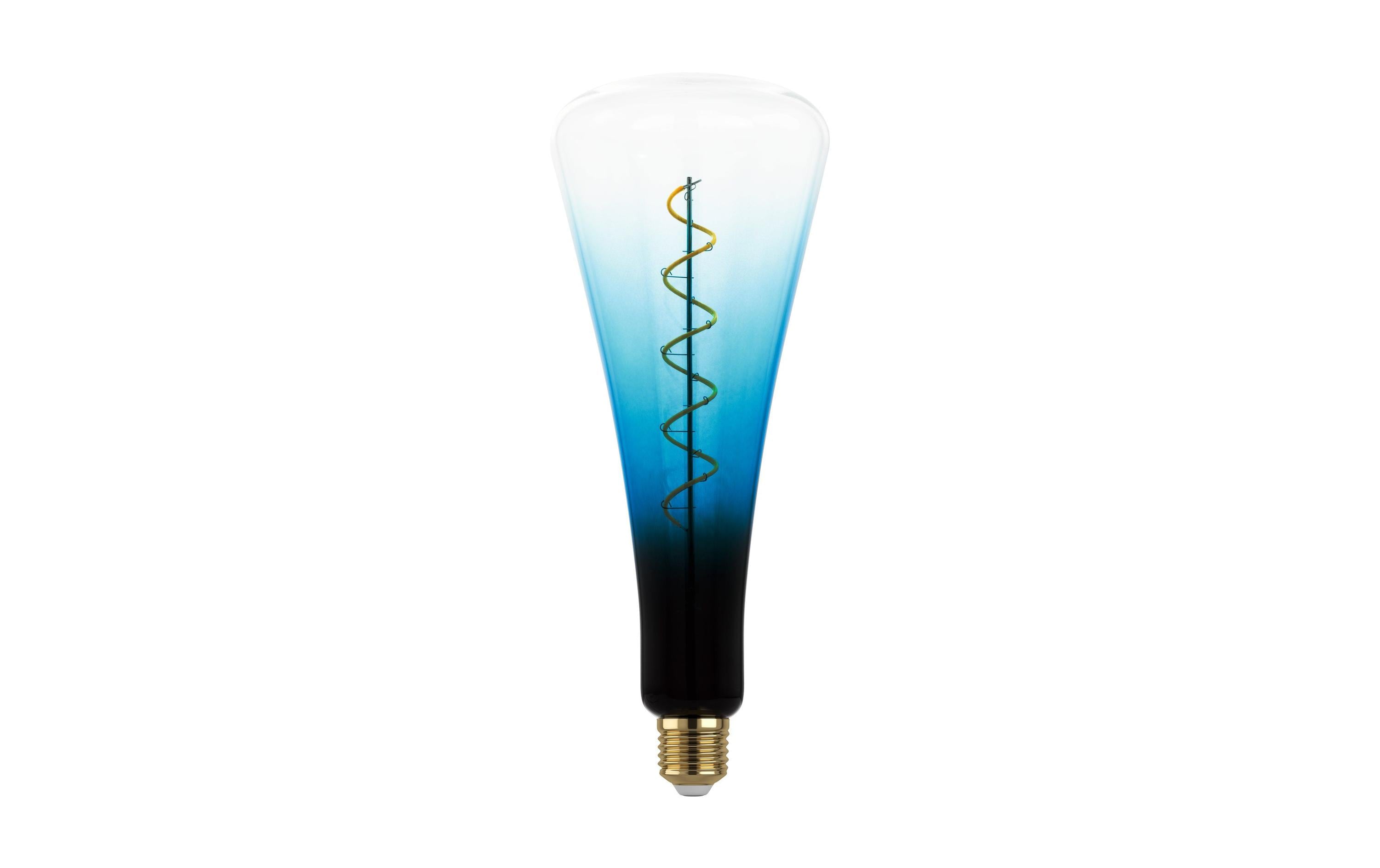EGLO Leuchten Lampe 4 W E27 Blau-Schwarz-Transparent