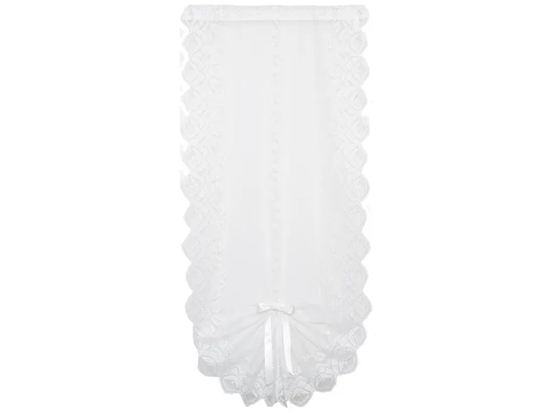Hubatka Tagvorhang Schwalbenschwanz 45 cm x 120 cm, Weiss Hubatka Tagvorhang Schwalbenschwanz 45 cm x 120 cm, Weiss