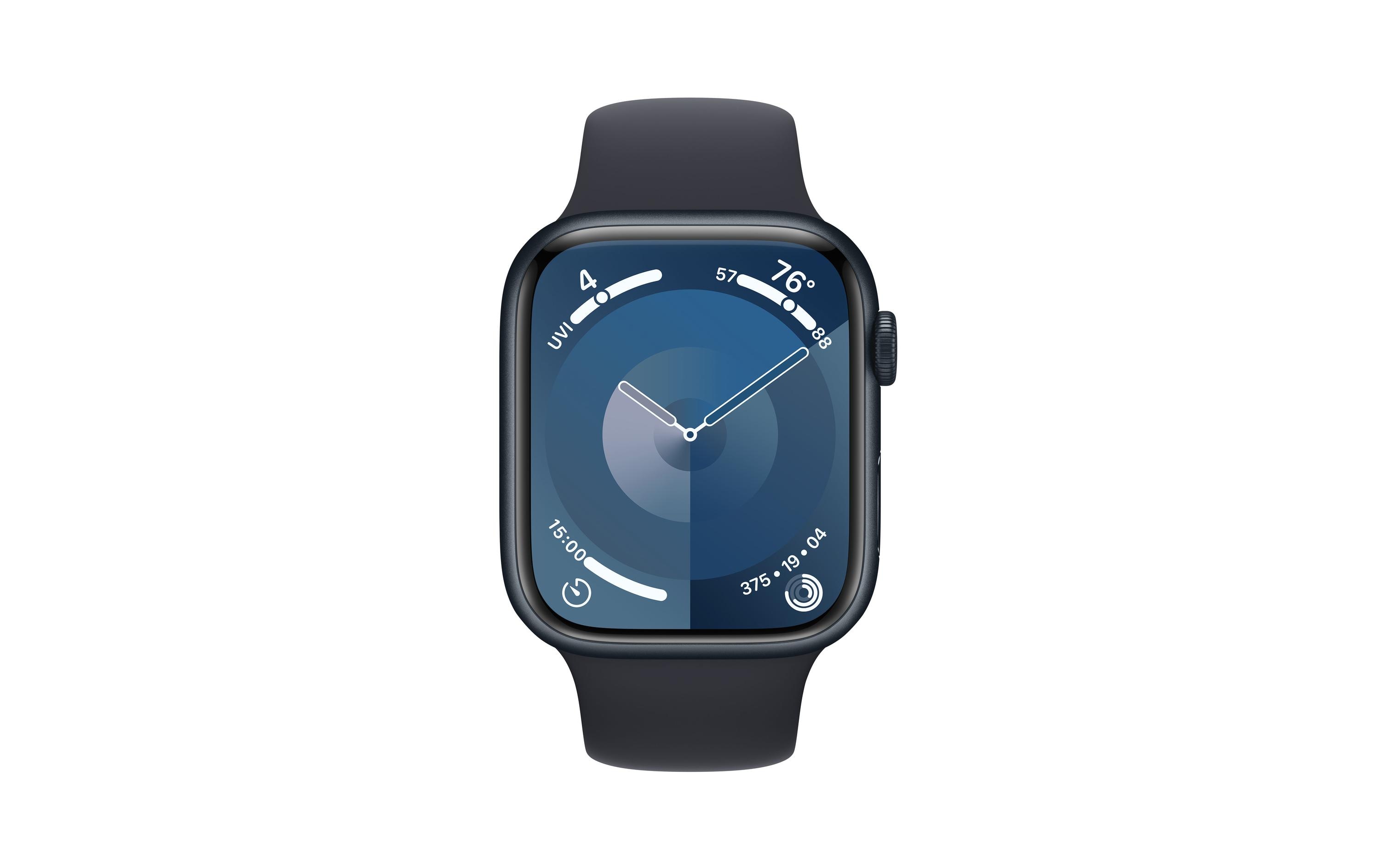 Apple Watch Series 9 45 mm LTE Alu Mitternacht Sport S/M