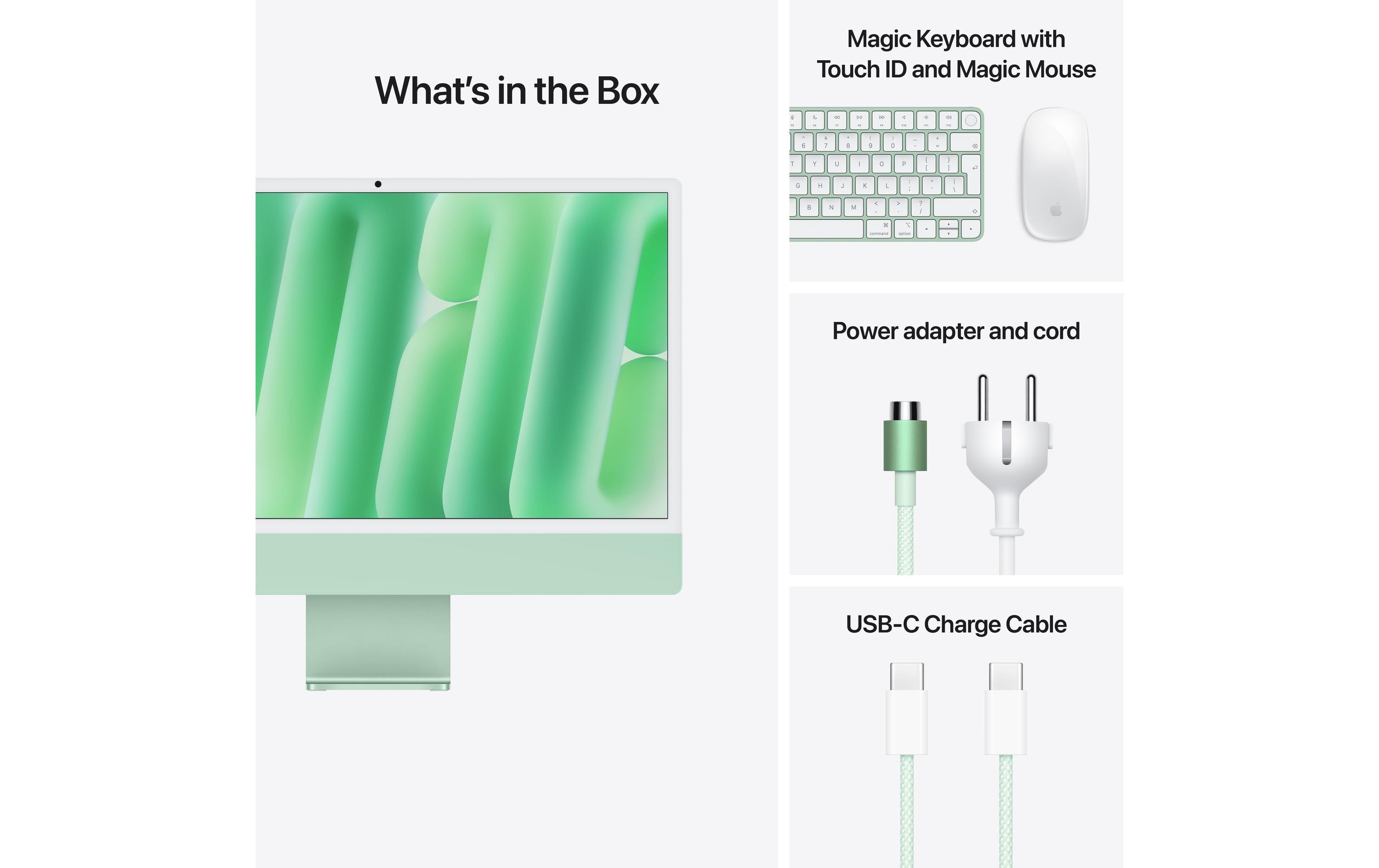 Apple iMac 24 M4 10C GPU / 512 GB / 16 GB Grün