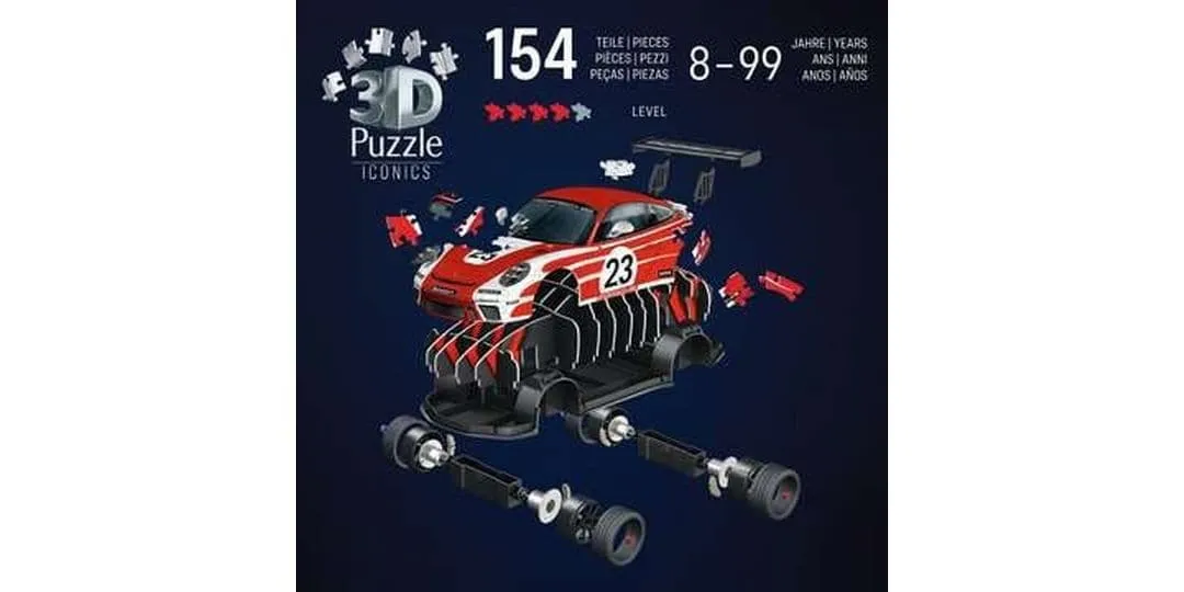 Ravensburger 3D Puzzle Iconics Porsche 911 GT3 Cup