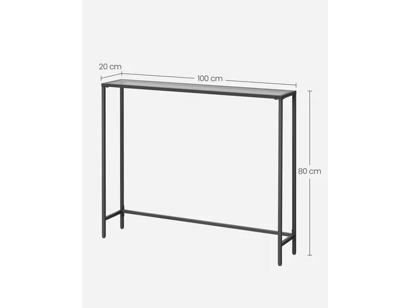 VASAGLE Konsolentisch 100.5 x 80 cm, Schwarz VASAGLE Konsolentisch 100.5 x 80 cm, Schwarz