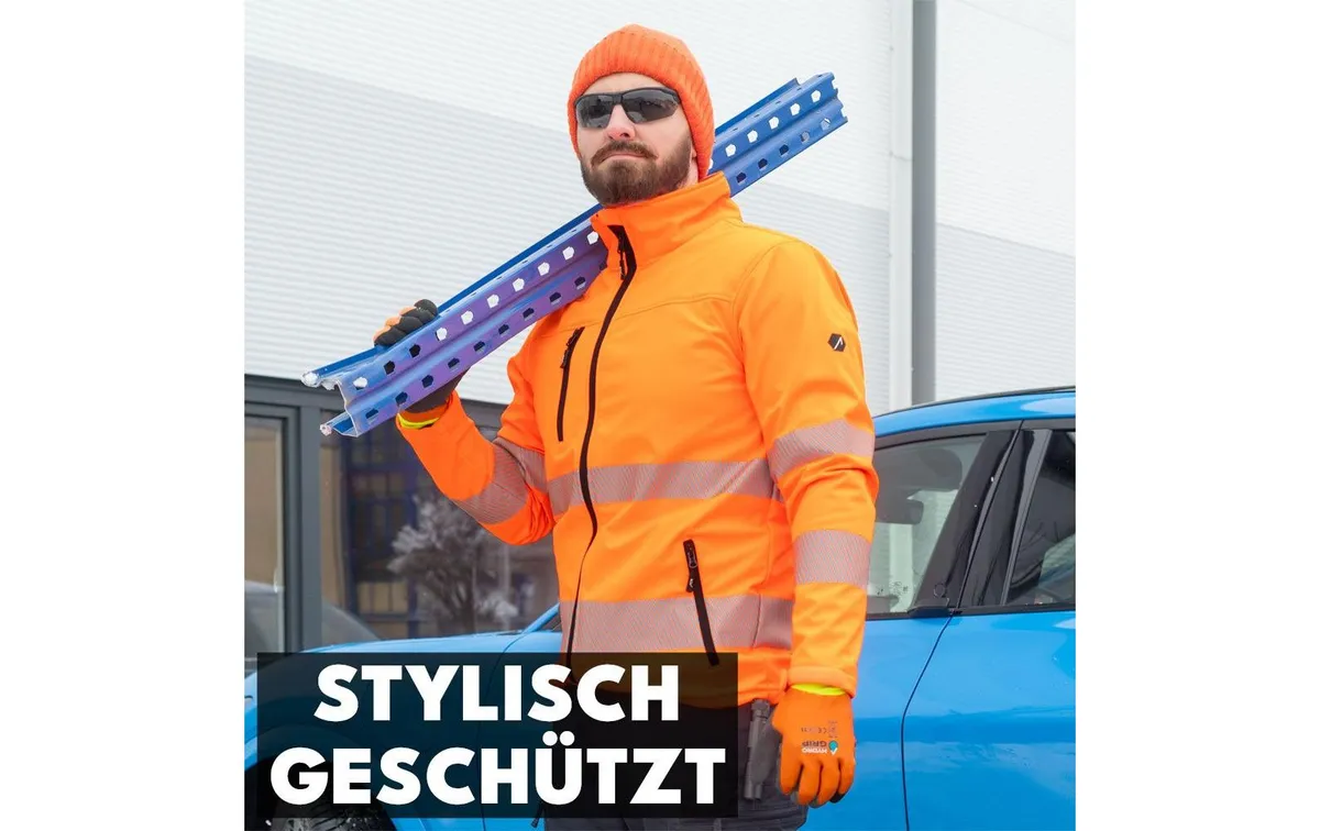 ACE Neon Lite Softshell Warnjacke 3XL Orange