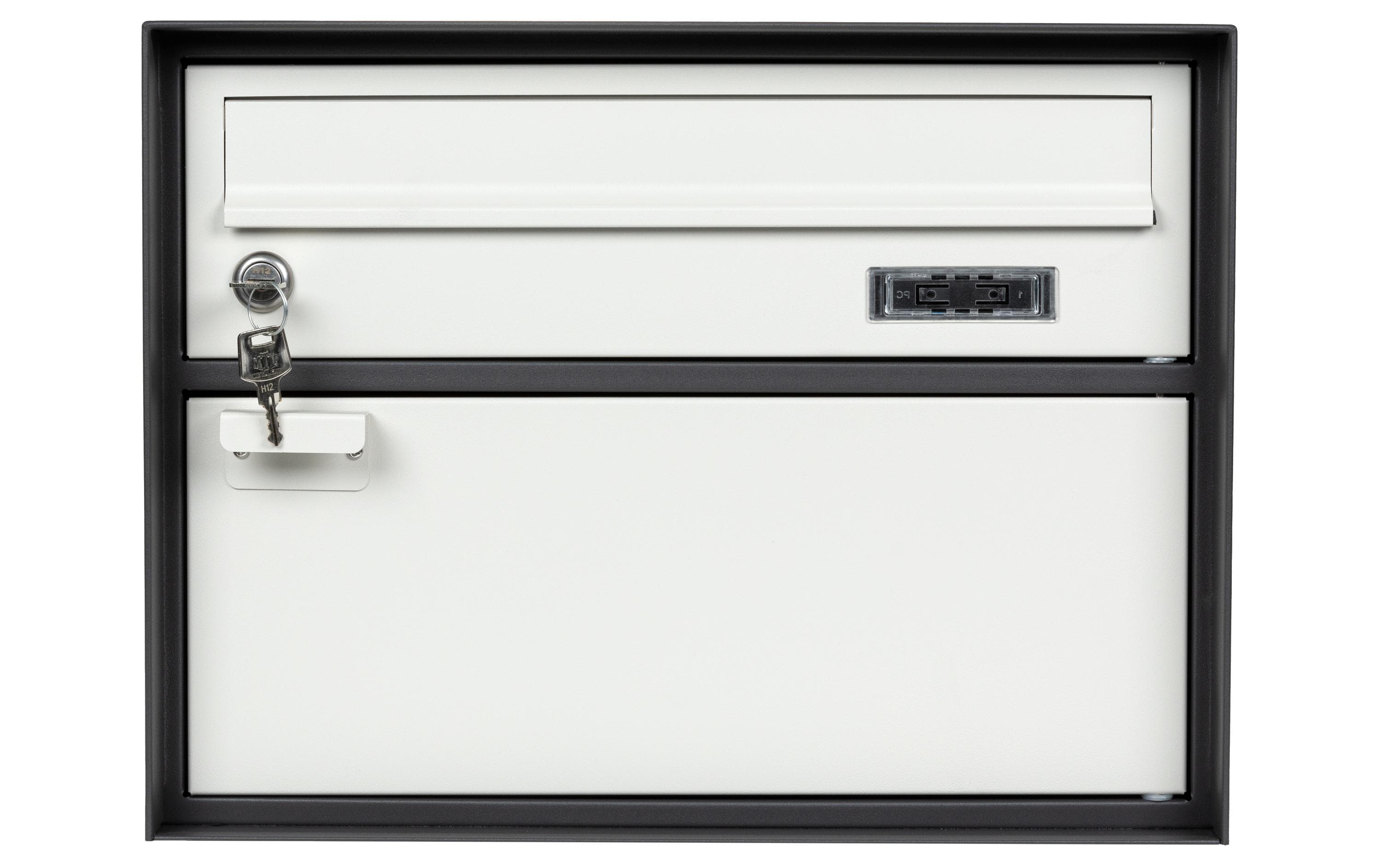 STRUCT Briefkasten Anthrazit/Hellgrau