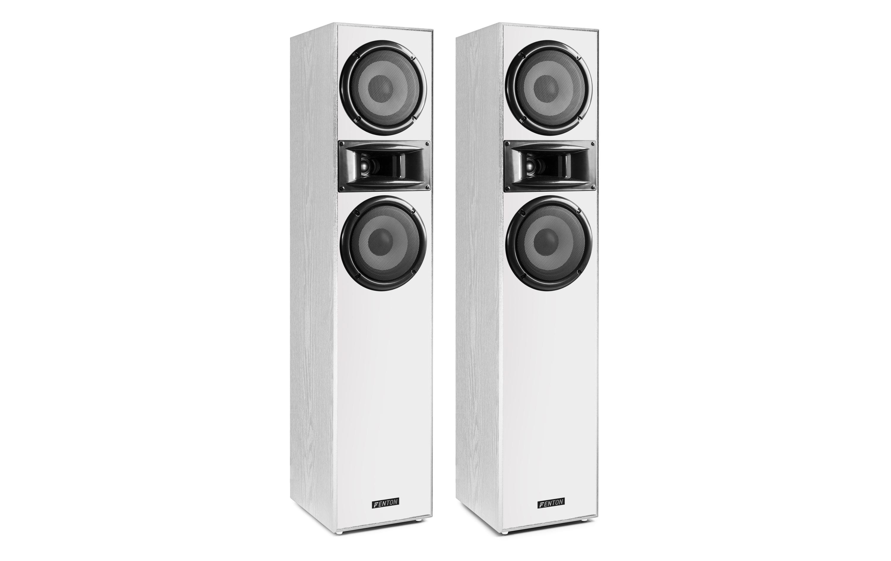 Fenton Standlautsprecher Paar SHF700W Weiss