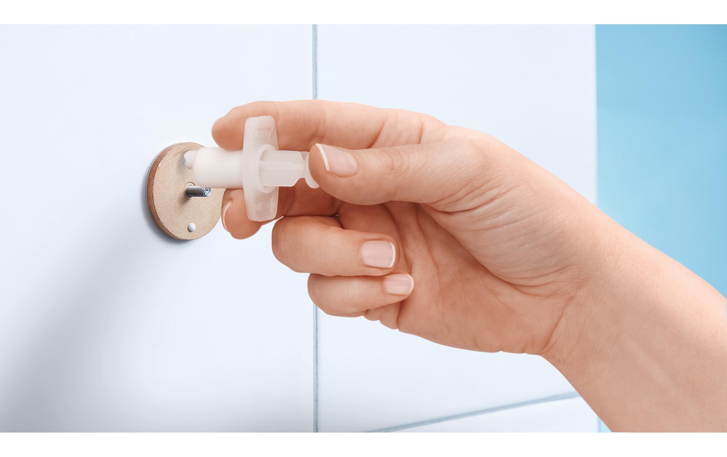 tesa Ablagekonsole Baath ohne Bohren, Silber