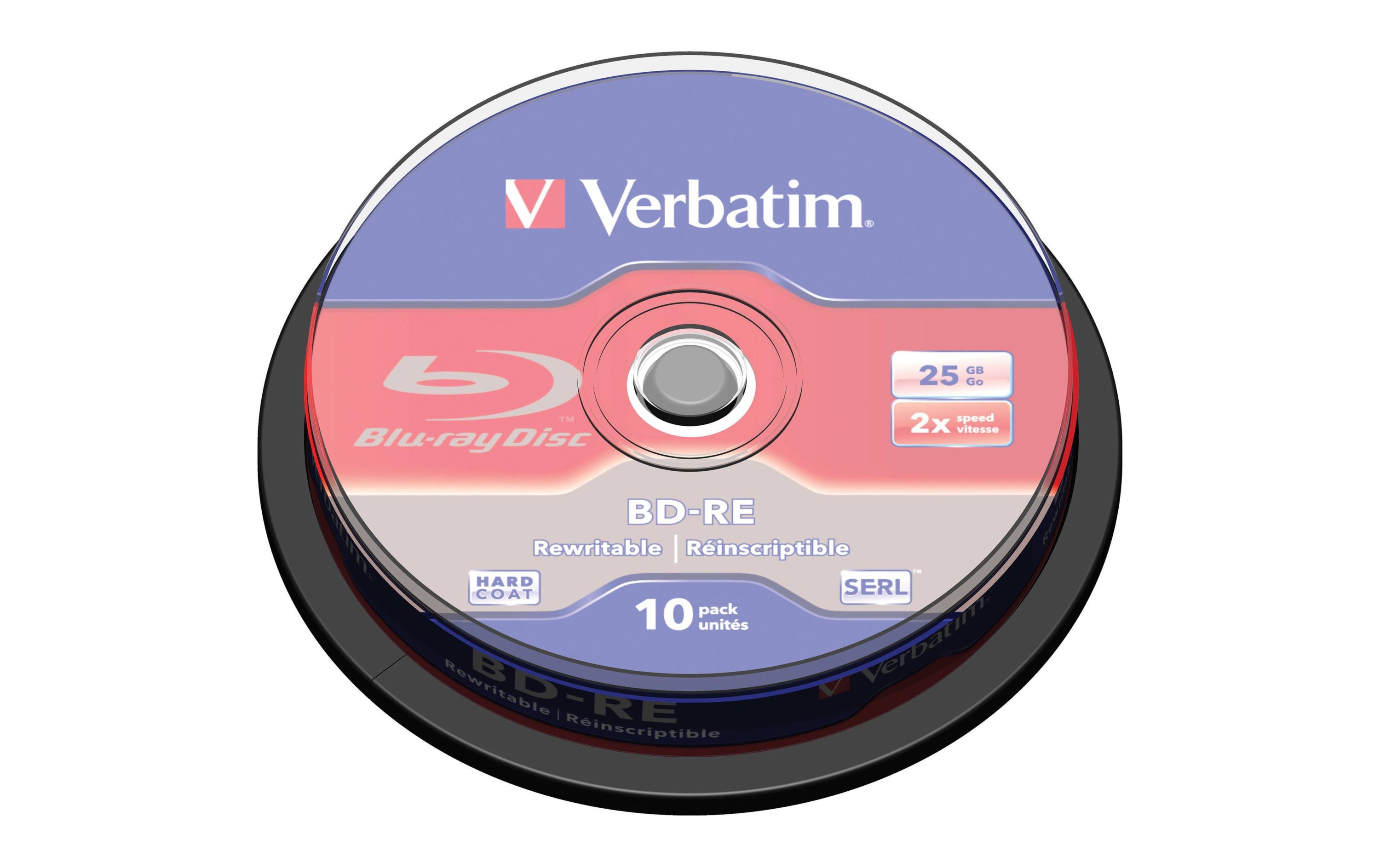 Verbatim BD-RE 25 GB, Spindel (10 Stück)