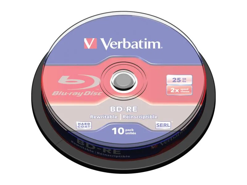 Verbatim BD-RE 25 GB, Spindel (10 Stück) Verbatim BD-RE 25 GB, Spindel (10 Stück)